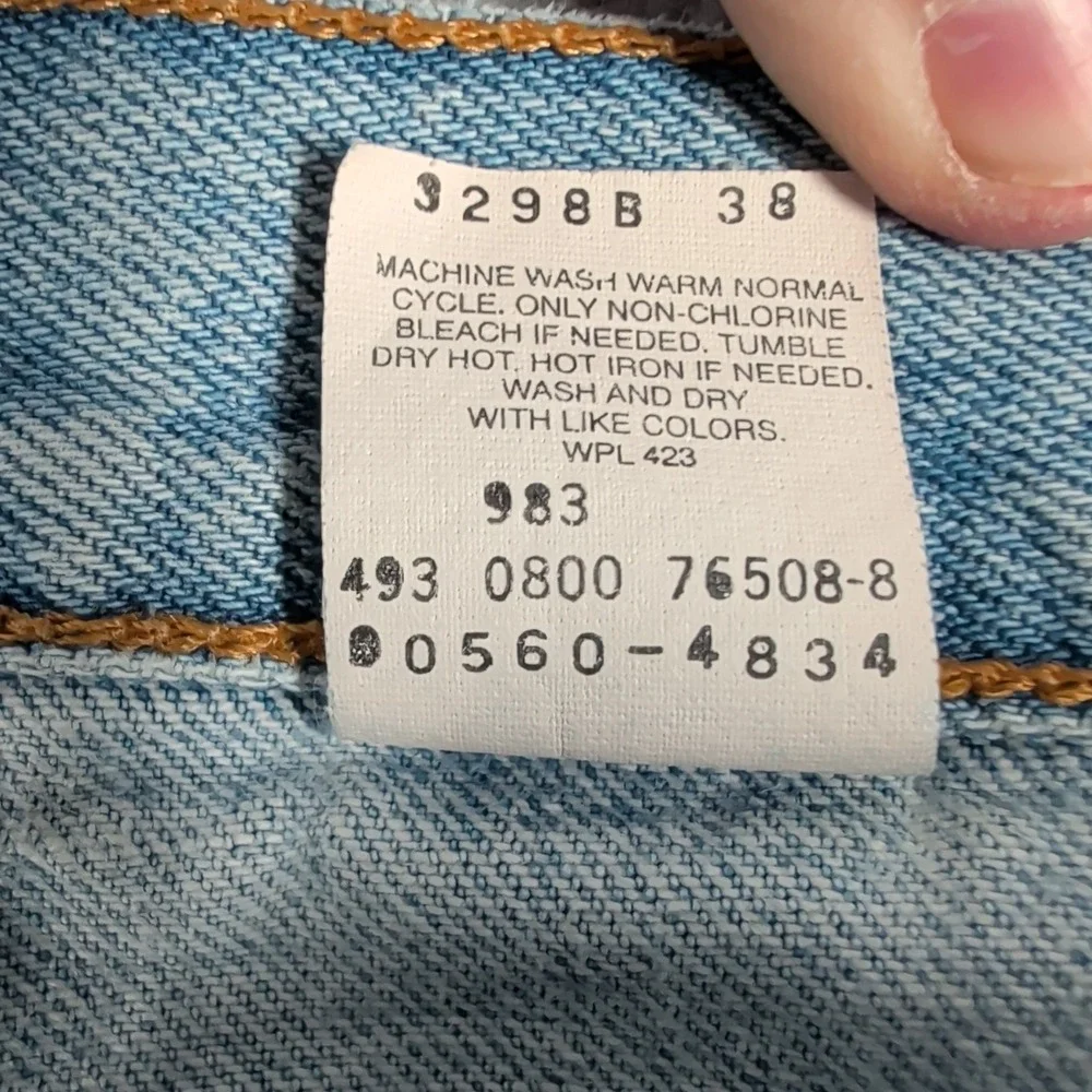 Levi's 560 Jeans Men 30x34 Light Blue Cotton Loose Fit Tapered Leg Denim‎